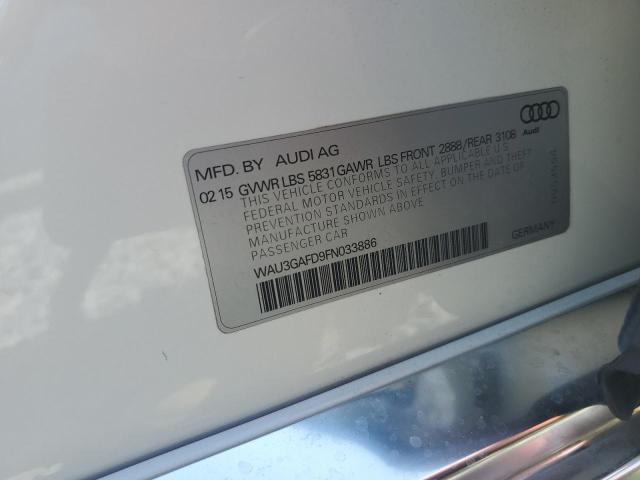 2015 AUDI A8 L QUATT WAU3GAFD9FN033886