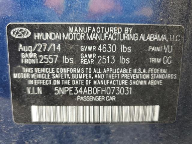 2015 HYUNDAI SONATA SPO - 5NPE34AB0FH073031
