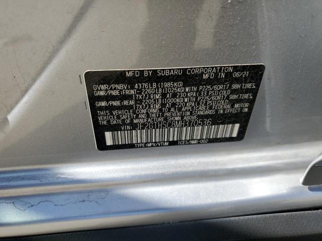 2021 SUBARU CROSSTREK JF2GTHSC8MH370536