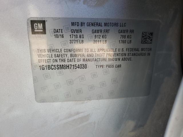 2017 CHEVROLET CRUZE - 1G1BC5SM8H7154030