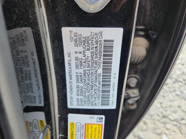2018 HONDA ACCORD HYB 1HGCV3F51JA017163