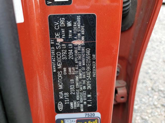 2019 KIA FORTE EX 3KPF54AD9KE056940
