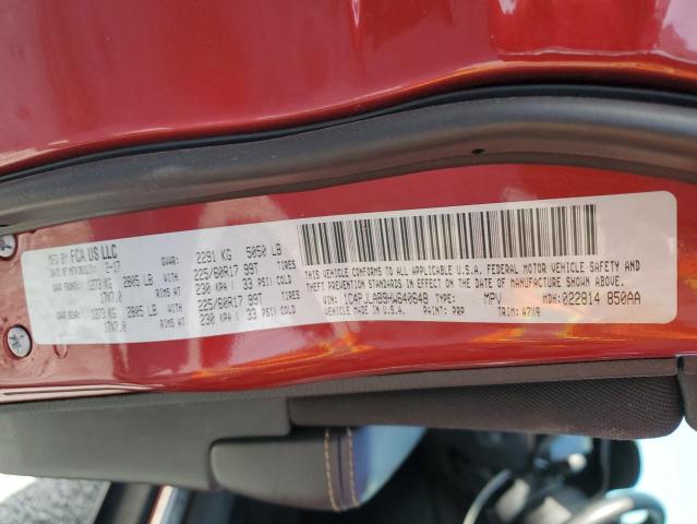 2017 JEEP CHEROKEE S 1C4PJLAB9HW640648