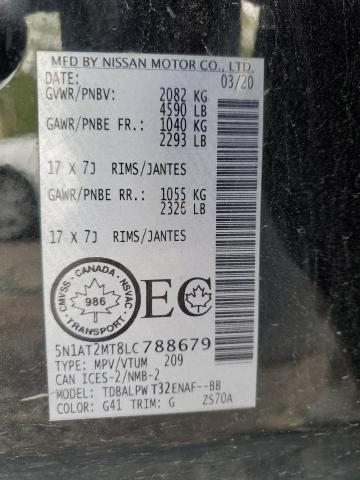 2020 NISSAN ROGUE S - 5N1AT2MT8LC788679
