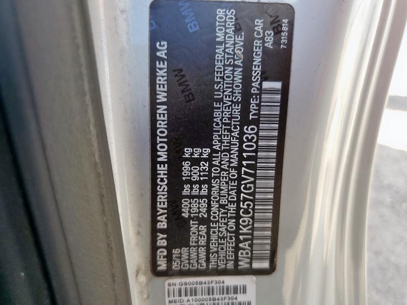 2016 BMW 228 I SULE WBA1K9C57GV711036