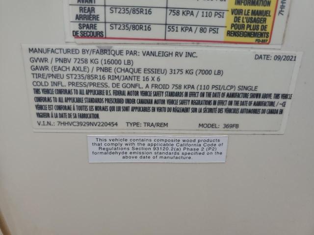 2022 VANLEIGH VILANO #3260581066