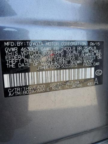 2015 LEXUS IS 350 JTHBE1D20F5022313