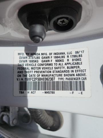 2017 HONDA CIVIC LX - 19XFC2F50HE062307