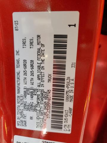 2023 TOYOTA TUNDRA CRE 5TFJC5DB5PX037745
