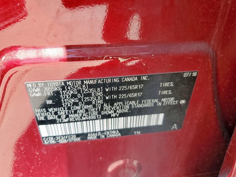 2018 TOYOTA RAV4 ADVEN - 2T3WFREV0JW489613