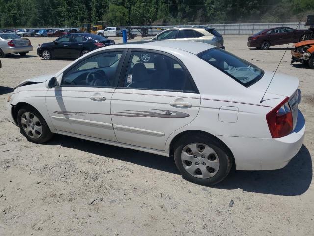 KIA SPECTRA LX 2005 white  gas KNAFE121055168400 photo #3