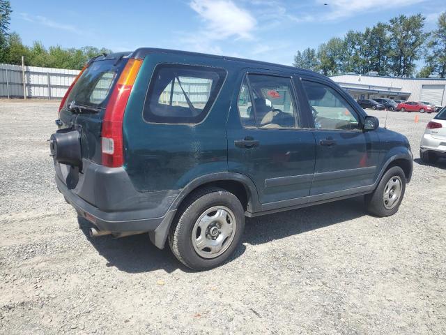 HONDA CR-V LX 2003 green  gas JHLRD68483C005782 photo #4
