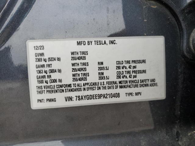 2023 TESLA MODEL Y 7SAYGDEE9PA210408
