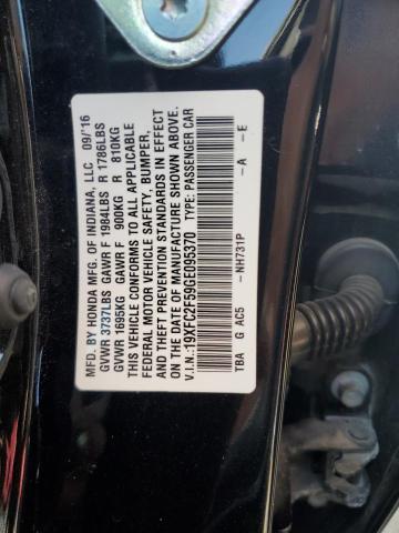 2016 HONDA CIVIC LX - 19XFC2F59GE095370