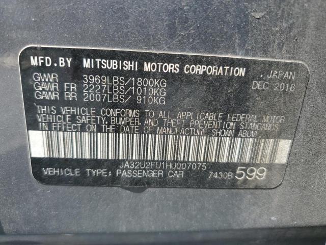 2017 MITSUBISHI LANCER ES JA32U2FU1HU007075