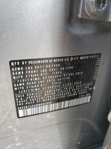 2021 VOLKSWAGEN TIGUAN SE 3VV2B7AXXMM092956