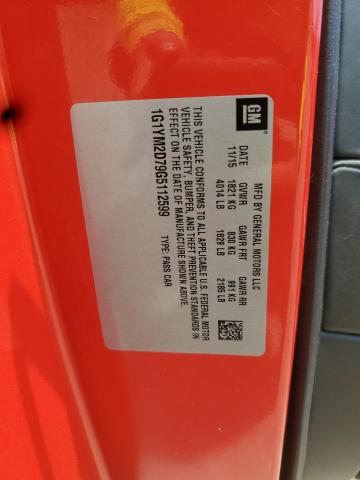 2016 CHEVROLET CORVETTE S 1G1YM2D79G5112599