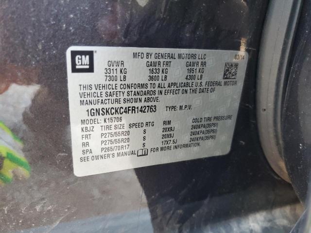 2015 CHEVROLET TAHOE K150 1GNSKCKC4FR142763