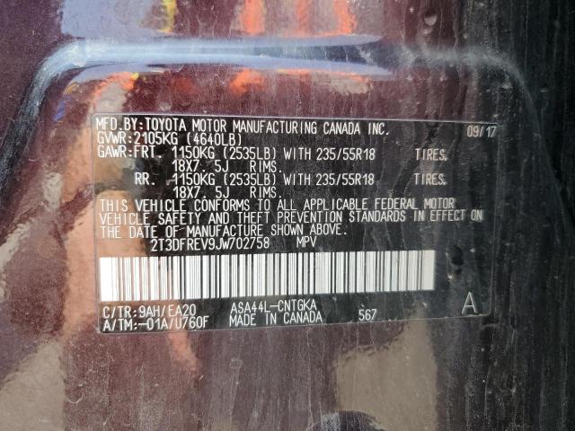2018 TOYOTA RAV4 LIMIT - 2T3DFREV9JW702758