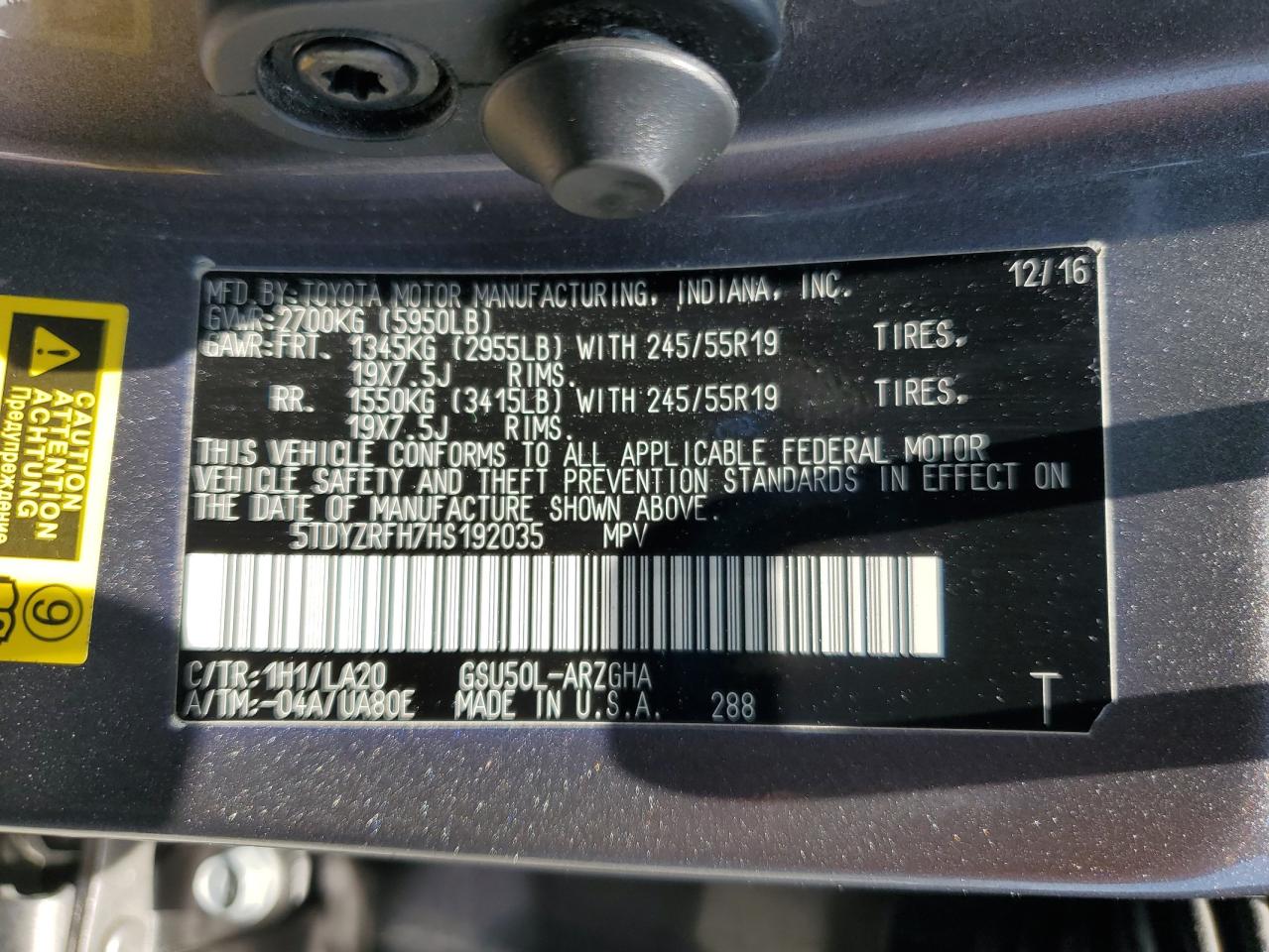 Toyota Highlander 2017