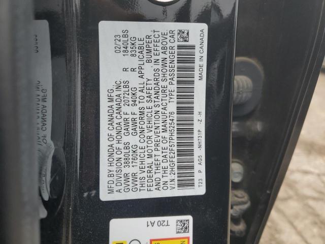 2023 HONDA CIVIC SPOR - 2HGFE2F57PH525476