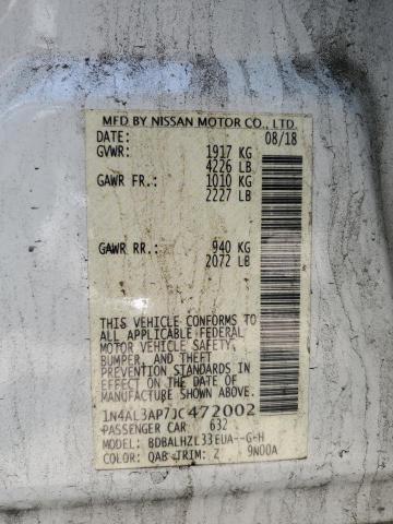 2018 NISSAN ALTIMA 2.5 - 1N4AL3AP7JC472002
