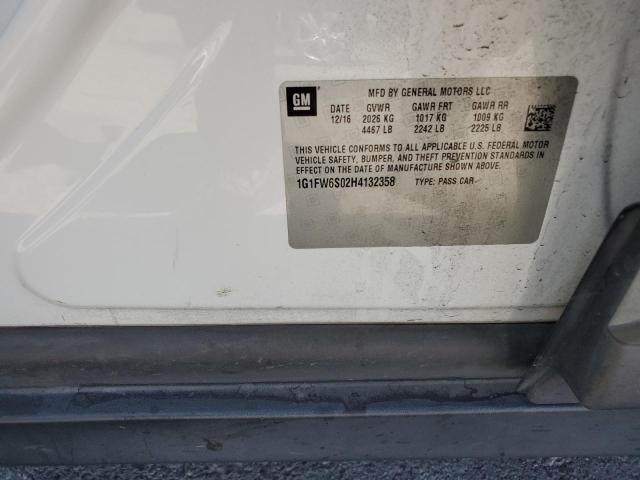2017 CHEVROLET BOLT EV LT 1G1FW6S02H4132358