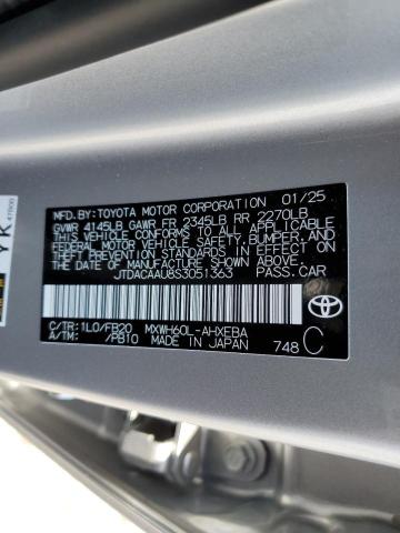 2025 TOYOTA PRIUS LE JTDACAAU8S3051363