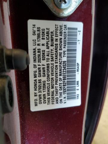 2014 HONDA CIVIC EX - 19XFB2F86EE234526