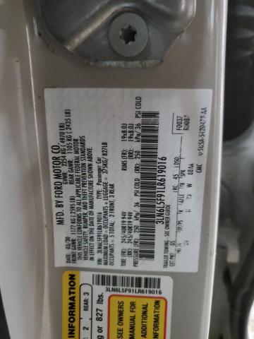 2020 LINCOLN MKZ RESERV 3LN6L5F91LR619016