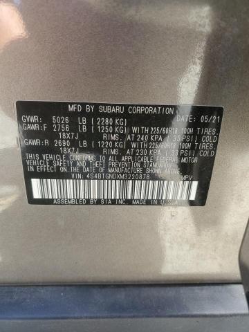 2021 SUBARU OUTBACK LI - 4S4BTGNDXM3220878