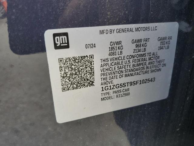 2025 CHEVROLET MALIBU RS - 1G1ZG5ST9SF102543