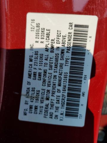 2017 HONDA ACCORD SPO - 1HGCR2F16HA130855