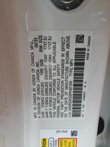 2023 HONDA CR-V LX 2HKRS3H23PH307359