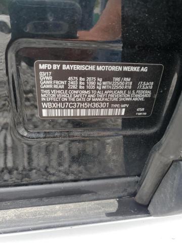 2017 BMW X1 SDRIVE2 WBXHU7C37H5H36301
