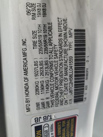 2020 ACURA RDX TECHNO 5J8TC2H58LL041559