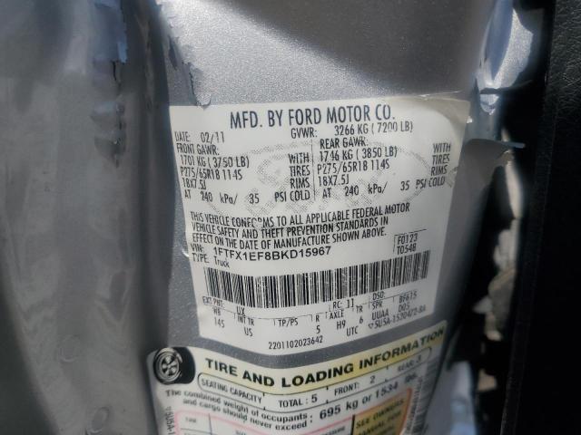2011 FORD F150 SUPER - 1FTFX1EF8BKD15967