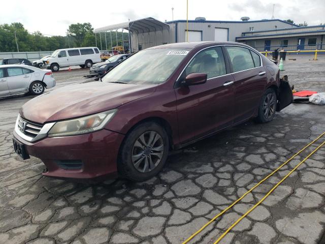 HONDA ACCORD LX 2013 burgundy sedan 4d gas 1HGCR2F30DA029192 photo #1