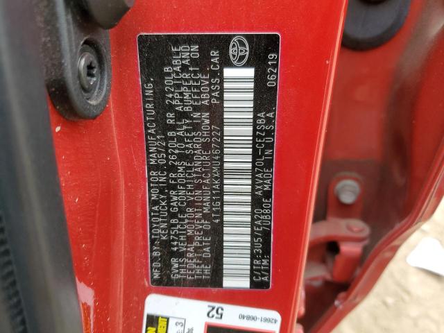 2021 TOYOTA CAMRY SE - 4T1G11AKXMU467227