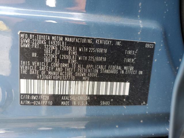 2023 TOYOTA RAV4 SE 4T3T6RFV0PU137710