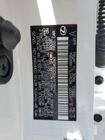 2025 LEXUS UX 300H BA JTHYBJAH5S2024260