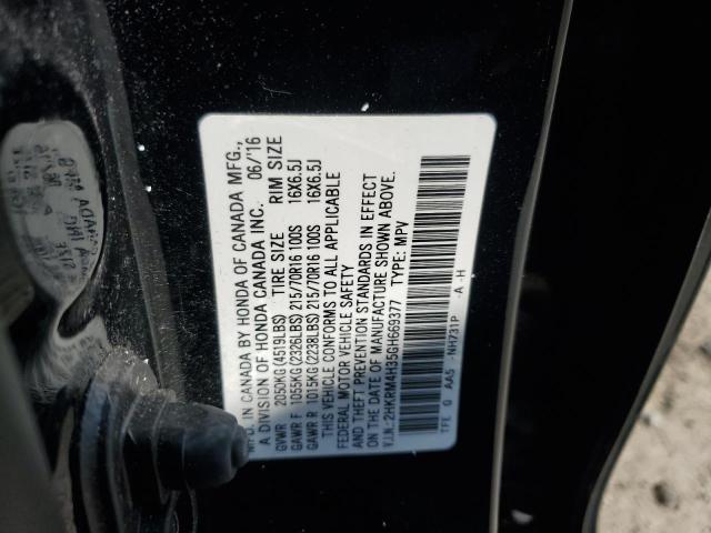 2016 HONDA CR-V LX 2HKRM4H35GH669377