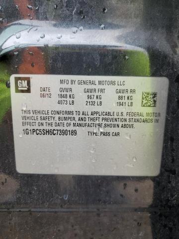 2012 CHEVROLET CRUZE LS - 1G1PC5SH6C7390189