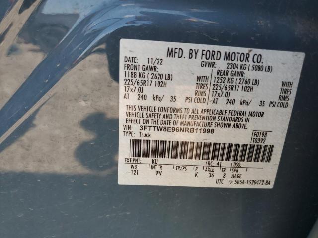 2022 FORD MAVERICK X 3FTTW8E96NRB11998