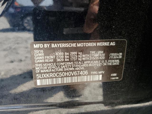 2017 BMW X5 XDRIVE3 - 5UXKR0C50H0V67406