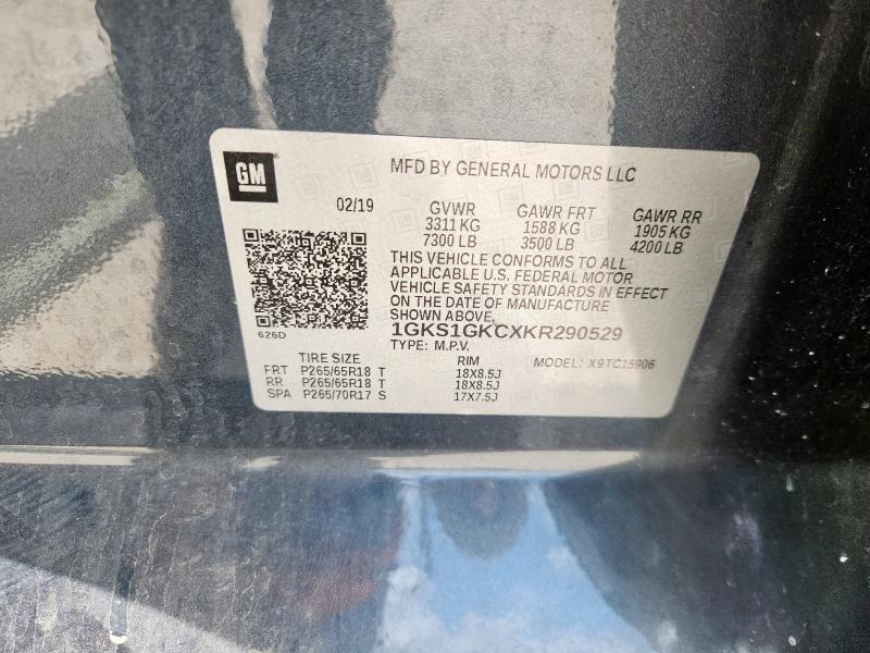 2019 GMC YUKON XL C 1GKS1GKCXKR290529