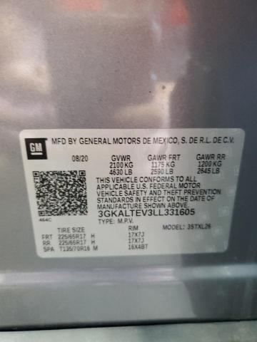 2020 GMC TERRAIN SL 3GKALTEV3LL331605