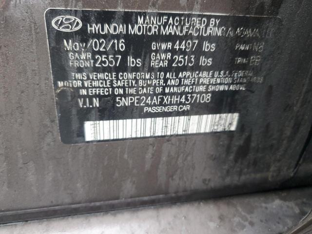 2017 HYUNDAI SONATA SE - 5NPE24AFXHH437108