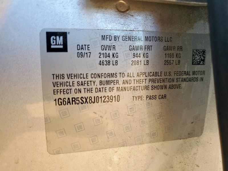 2018 CADILLAC CTS LUXURY 1G6AR5SX8J0123910