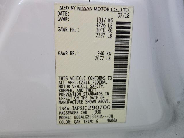 2018 NISSAN ALTIMA 2.5 - 1N4AL3AP8JC290700